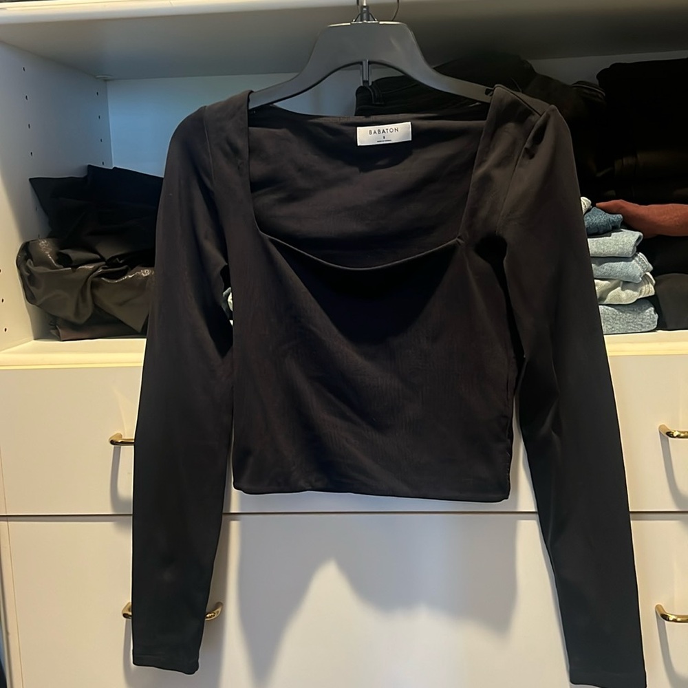 Aritizia cropped squareneck top